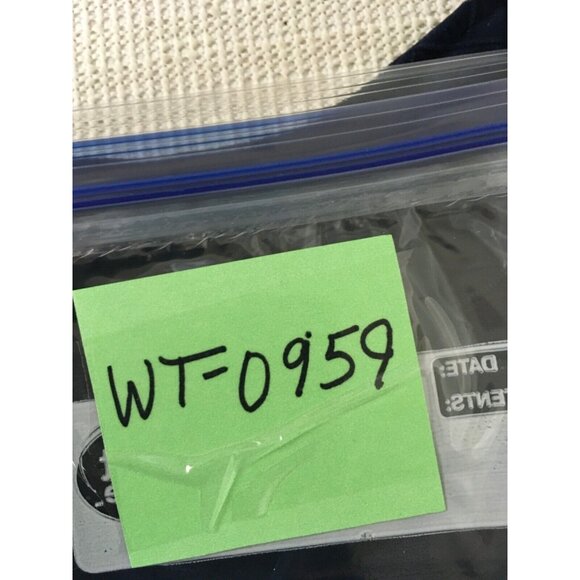 Allison Daily Womens Top Size SP Navy Blue with White Trim on Neck and Sleeves - Picture 13 of 14